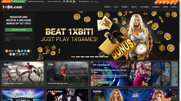1xbet Online Crypto Casino